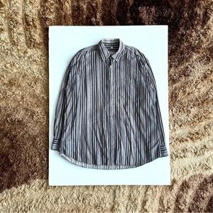 Striped Black and White Men's Shirt